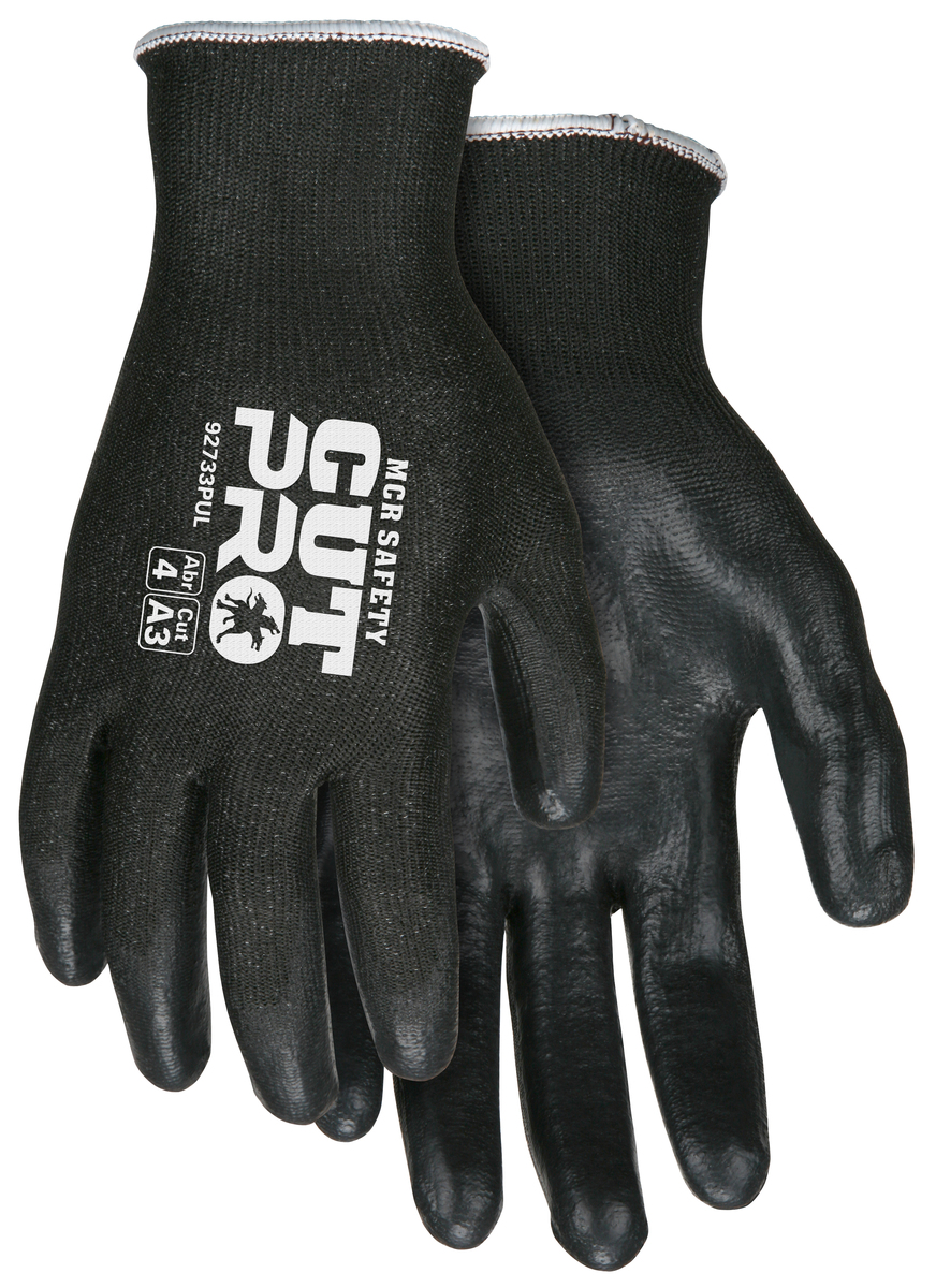 MCR Safety Cut Pro™ 13 Gauge HyperMax™ Shell PU Coated Palm and Fingertips