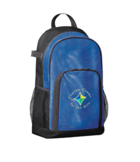 Clarion Center for the Arts Embroidered Glitter Backpack