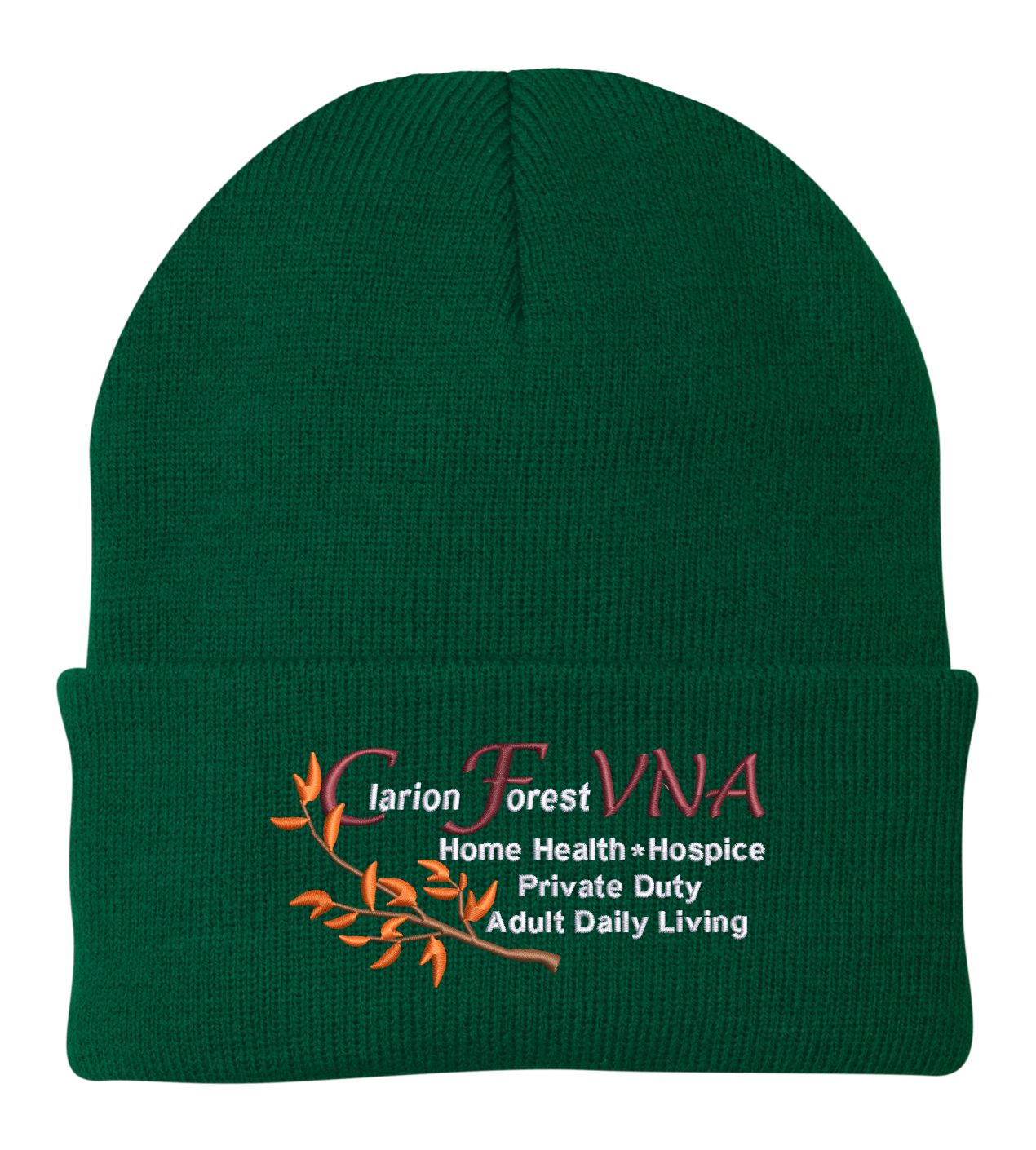 Clarion Forest VNA Embroidered Knit Cap