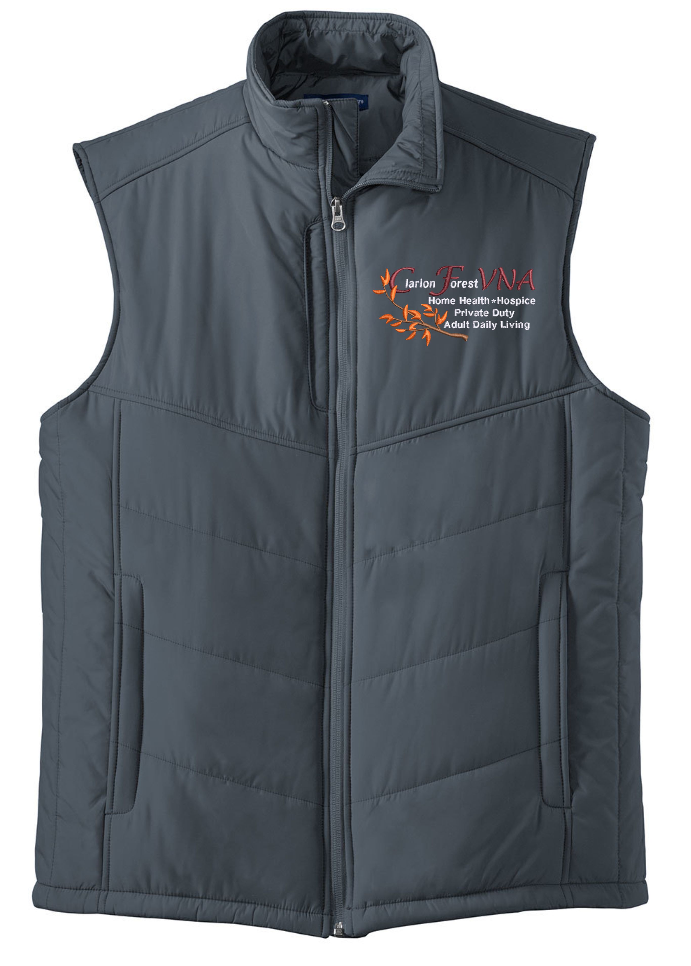 Clarion Forest Embroidered VNA Men's Puffy Vest 