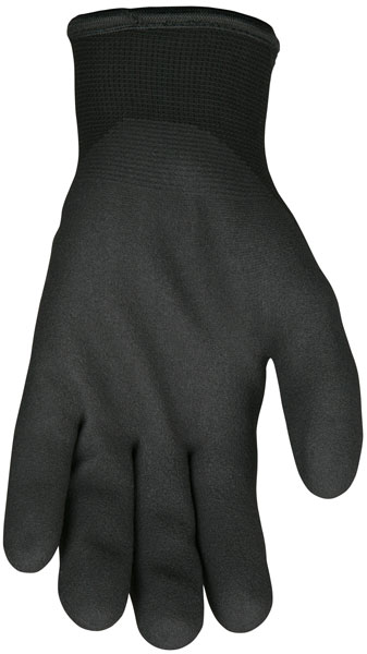 N9690 - Ninja® Ice 15 Gauge black nylon, Acrylic Terry inner, HPT palm and fingertips